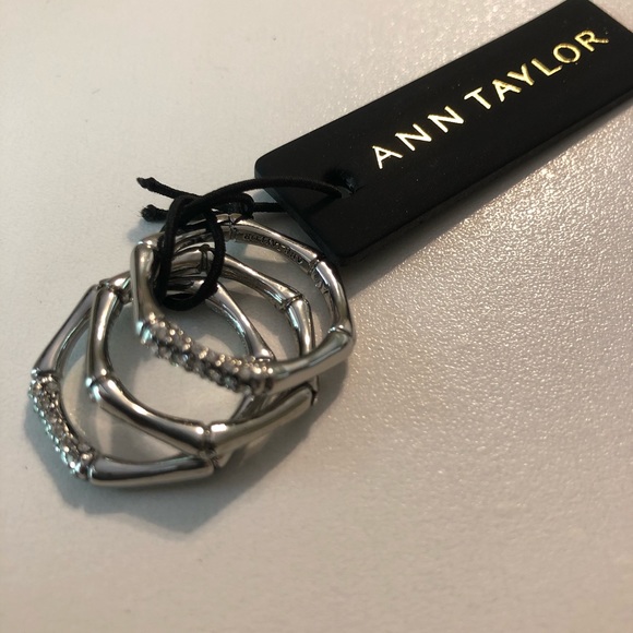 Ann Taylor Bamboo Stackable ring set - Picture 2 of 6